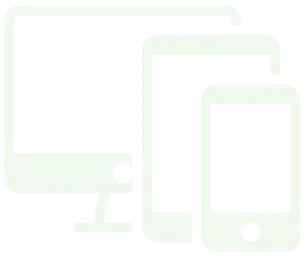 Icon image of a desktop, tablet, and smartphone representing responsive design.
